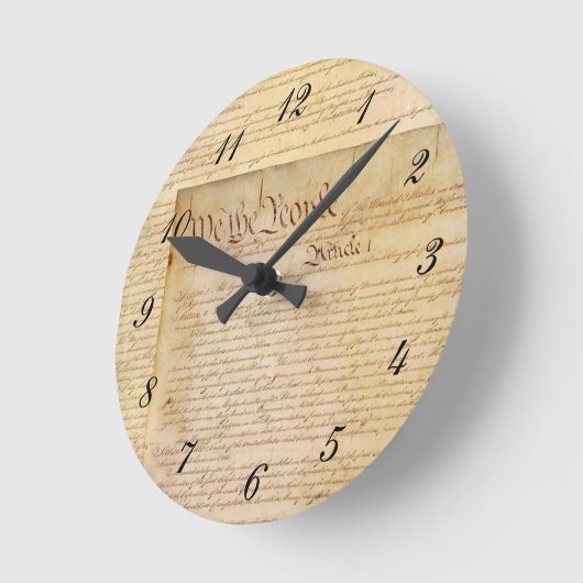 US-KONSTITUTION RUNDE WANDUHR (Winkel)