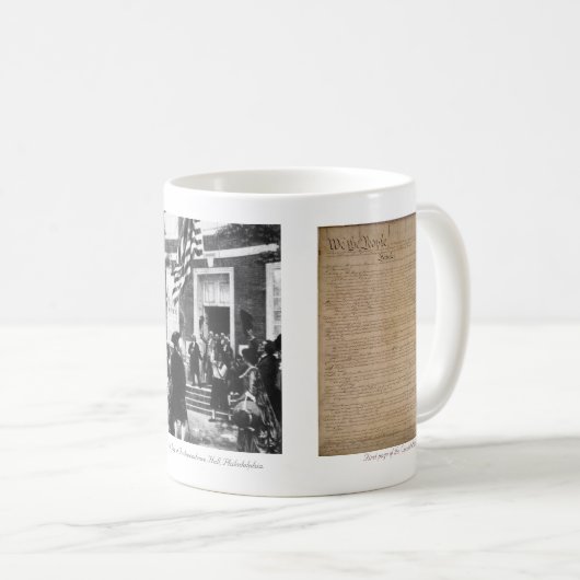 "US-Konstitution - Tasse der 1. Änderung" (VorderseiteRechts)