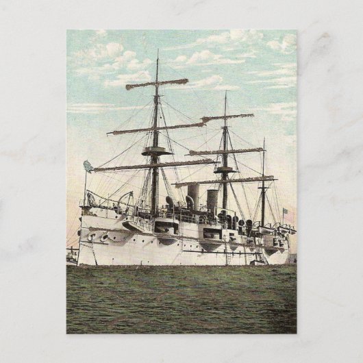 US-Kreuzer Newark Postkarte (Vorderseite)