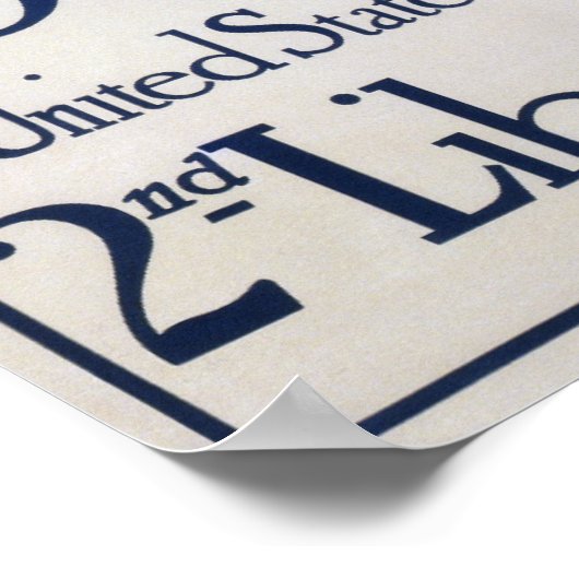 US-Kriegsanleihen WW1-Poster Poster (Ecke)