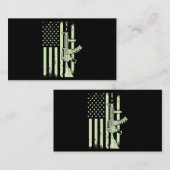 US-Kriegsflagge 55 Visitenkarte (Vorne/Hinten)