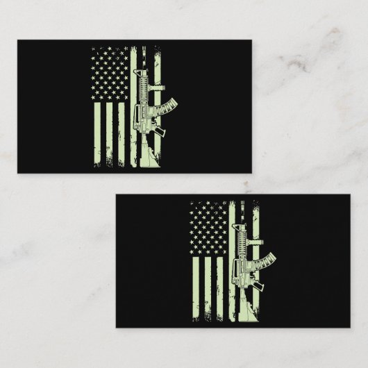 US-Kriegsflagge 55 Visitenkarte (Vorne/Hinten)