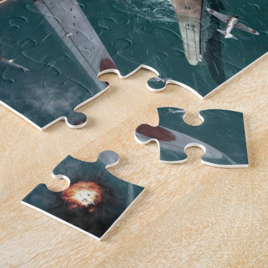 US-Kriegsschiff unter Angriff Puzzle (Seite)