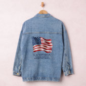 US-Kriegsveteran Personalisierte patriotische amer Jeansjacke (Hangar)