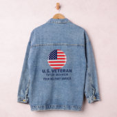 US-Kriegsveteran Personalisierte patriotische amer Jeansjacke (Hangar)