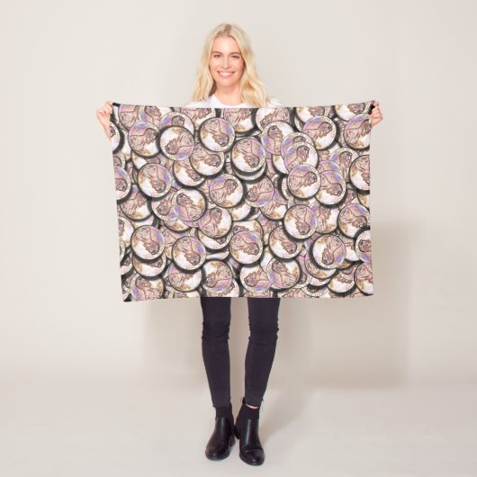 US-Kupfer-Pennies Fleecedecke (Beispiel)