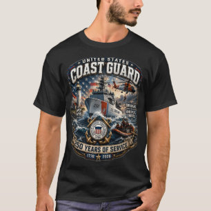 US-Küstenwache 250 Jahre Dienst Patriotic T-Shirt