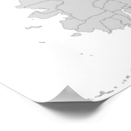 US-Landkreis-Karte der Staaten Poster (Ecke)