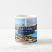 US Los Angeles - Malibu - Lagoon - Pier - Strand Kaffeetasse (Mittel)