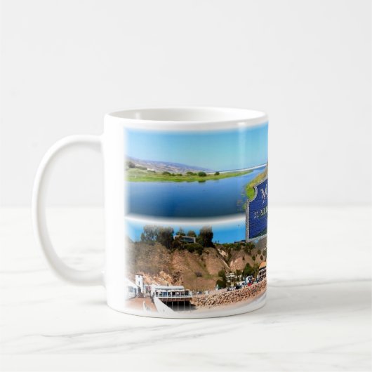 US Los Angeles - Malibu - Lagoon - Pier - Strand Kaffeetasse (Links)