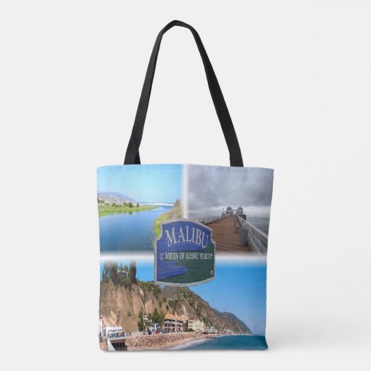 US Los Angeles - Malibu - Lagoon - Pier - Strand Tasche (Rückseite)