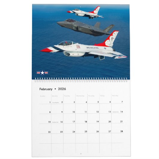 US-LUFTDEMONSTRATIONSTEAMS KALENDER (Feb 2026)