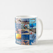 US-LUFTDEMONSTRATIONSTEAMS "MONTAGE" KAFFEETASSE (VorderseiteRechts)