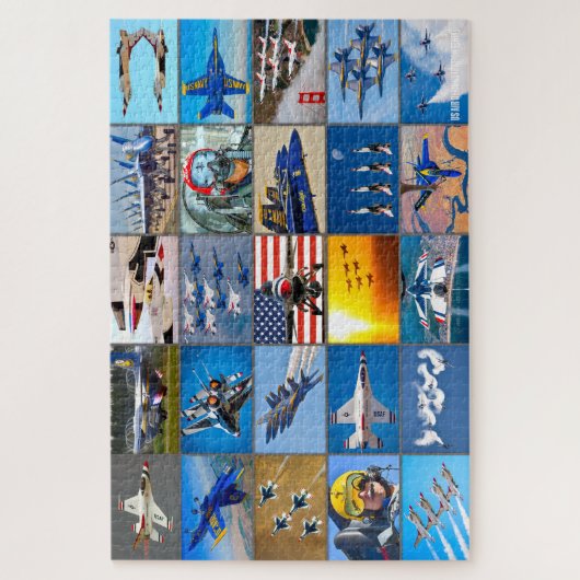 US-LUFTDEMONSTRATIONSTEAMS "MONTAGE" PUZZLE (Vertikal)