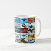 US-LUFTFAHRT "MONTAGE" KAFFEETASSE (VorderseiteRechts)
