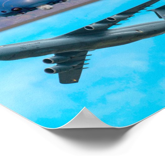 US-LUFTFAHRT "MONTAGE" POSTER (Ecke)