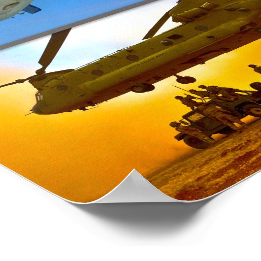 US-LUFTFAHRT "MONTAGE" POSTER (Ecke)