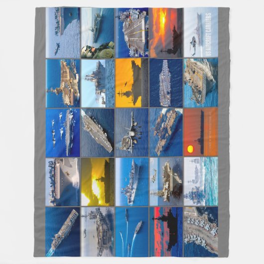 US-LUFTFAHRTUNTERNEHMEN "MONTAGE" FLEECEDECKE (Vorderseite)