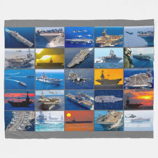 US-LUFTFAHRTUNTERNEHMEN "MONTAGE" FLEECEDECKE (Vorderseite (Horizontal))