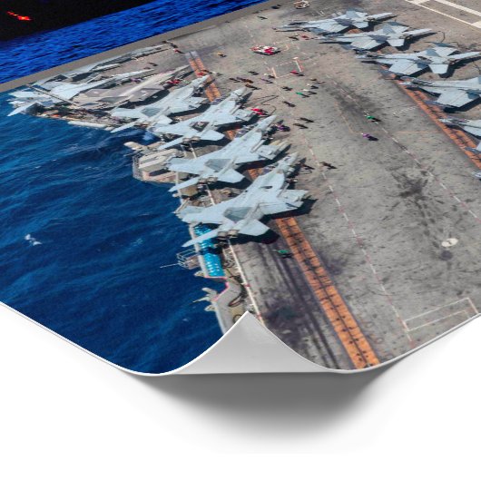 US-LUFTFAHRTUNTERNEHMEN "MONTAGE" POSTER (Ecke)