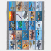 US-LUFTFAHRZEUG "MONTAGE" FLEECEDECKE (Vorderseite)