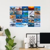 US-LUFTFAHRZEUG "MONTAGE" POSTER (Heimbüro)