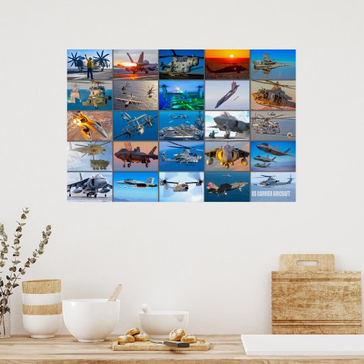 US-LUFTFAHRZEUG "MONTAGE" POSTER (Küche)
