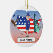 US-Luftwaffe - Frauen Keramik Ornament (Rechts)