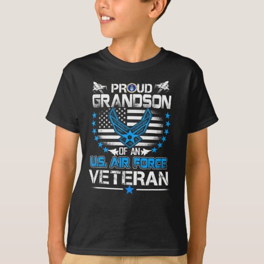 US-Luftwaffe Veteran Proud Enkel einer Luft T-Shirt (Vorderseite)