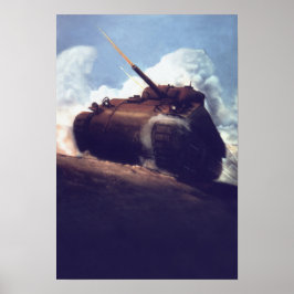 US M4 Abrams-Panzerplakat Poster