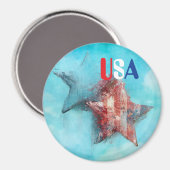 US-Magnet Magnet (Vorderseite/Rückseite)