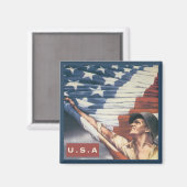 US-Magnet Magnet (Vorderseite/Rückseite)