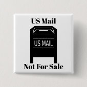 US Mail nicht zum Verkauf Button (Vorderseite)