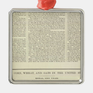 US-Mais, -weizen und -hafer, 1870-1891 2 Silbernes Ornament
