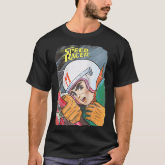 US Manga Speed Racer Logo Nah 01 Weiß T-Shirt