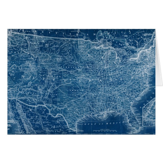 US Map Blueprint (Vorderseite (Horizontal))