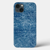 US Map Blueprint Case-Mate iPhone Hülle (Rückseite)