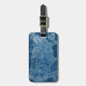 US Map Blueprint Gepäckanhänger (Vorderseite vertikal)