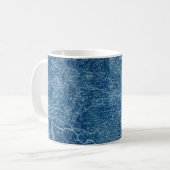 US Map Blueprint Kaffeetasse (Vorderseite Links)