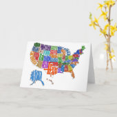 US MAP KARTE (Gelbe Blume)