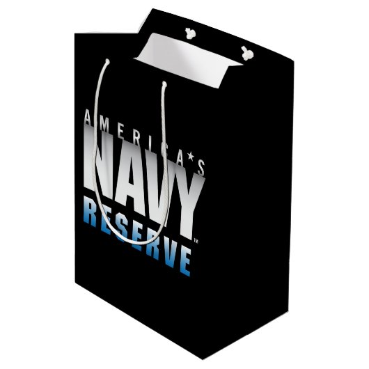US-Marine | Amerikas Navy-Reserve Mittlere Geschenktüte (Rückseite Schrägansicht)