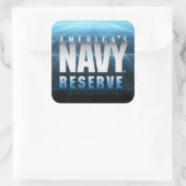 US-Marine | Amerikas Navy Reserve Quadratischer Aufkleber (Tasche)