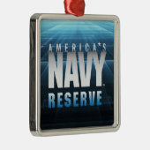US-Marine | Amerikas Navy Reserve Silbernes Ornament (Rechts)
