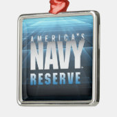 US-Marine | Amerikas Navy Reserve Silbernes Ornament (Links)