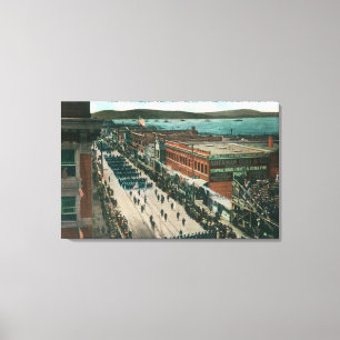 US-Marine-atlantische Flotte im Hafen Leinwanddruck