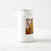 US-Marine Bierglas (Vorderseite Links)