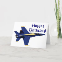 US-MARINE blaue Engels-Geburtstags-Karte