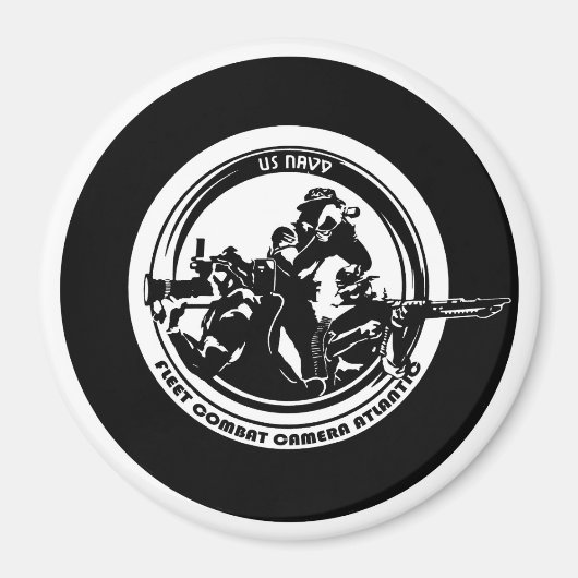 US MARINE COMBAT KAMERA Grosses, 3-Zoll-Circuit-Ma Magnet (Vorne)