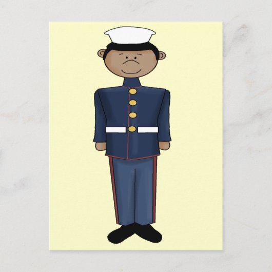 US Marine Corp Boy Postkarte (Vorderseite)
