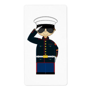 US Marine Corp NCO Saluting Sticker